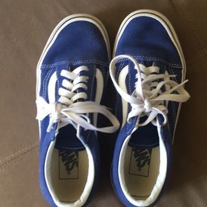 Vans blue low top skaters